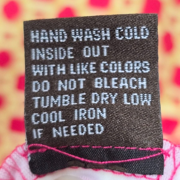 J McLaughlin Dress Womens Medium Pink Yellow Chain Link Ruched Side Catalina‎ - Picture 7 of 13